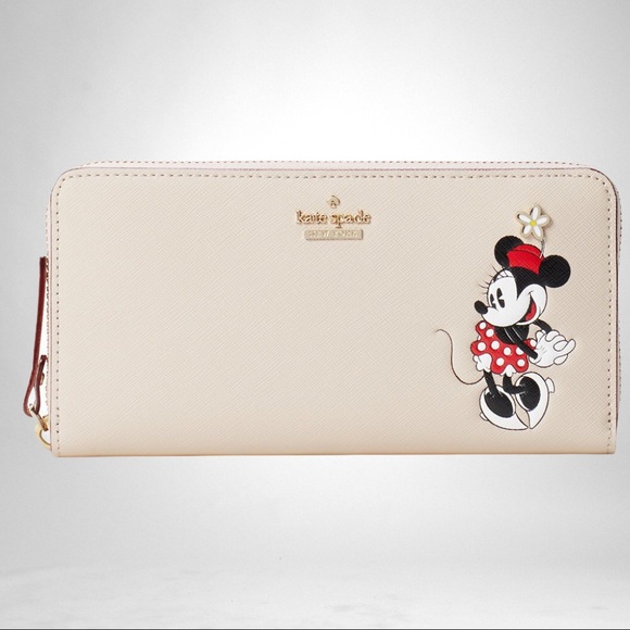 🆕♠️ Kate Spade Minnie Mouse Lacey Wallet ♠️ NWT - Picture 5 of 12